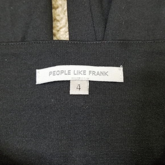 || PEOPLE LIKE FRANK || Wide Leg Black Pants - Picture 4 of 5